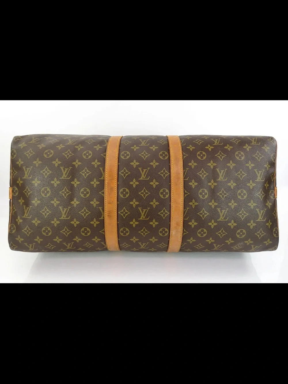 Louis Vuitton Monogram Canvas Keepall Bandoulière Duffle - Brown & Tan